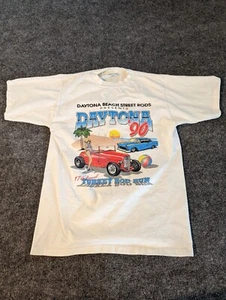 VTG 90s Alore Daytona Turkey Rod Run 17th annual T Shirt Large Single Stitch - Picture 1 of 13