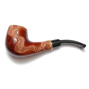 Pipa/pipas/pipa para fumar de madera hecha a mano Liana tallada a mano para filtro de 9 mm - Imagen 1 de 3