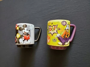 Disney Store GOOFY & MICKEY Tasse Keramik Erhöht Kaffeebecher Set - Sammler 3D - Bild 1 von 11
