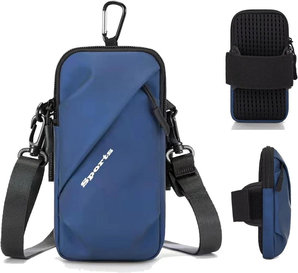 Brazaletes con soporte para teléfono, bolso bandolera pequeño con banda para el brazo, ajuste Foto 1 de 4