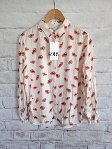 Zara Damen Bluse Hemd Shirt Gr. M D36 Langarm - Bild 1 von 5