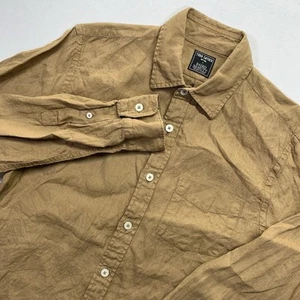 Camisa Todd Snyder NYC Baird McNutt Irlandesa de Lino con Botones para Hombres Mediana Preppy - Imagen 1 de 11