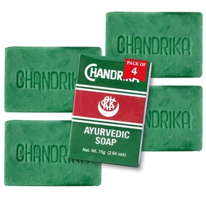 Chandrika Bar Soap 2.64 Ounces, 75 Grams (4 Pack) - Picture 1 of 8