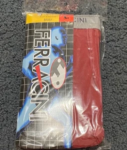 Calzoncillos Ferracini 2 para hombre talla L, 100 % algodón, negros y rojos (ajuste ceñido) - Imagen 1 de 9