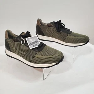Ara Sneakers Uomo 10,5 G Larghe Louie Verde Oliva #11-36001-09 Nuove con scatola - Foto 1 di 18