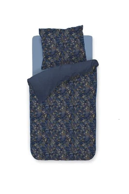 Biancheria da letto PIP Studio Percalle 135x200 Tutti i Fiori Dark Blue fiori blu reversibile - Immagine 1 di 4