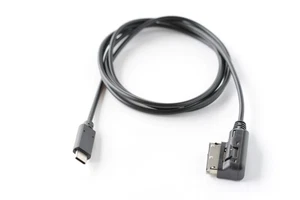iPHONE 17 16 15 BENTLEY INTERFAZ DE MÚSICA ADAPTADOR AUXILIAR CABLE CARGADOR AMI MMI USB-C - Imagen 1 de 4