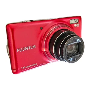 Fujifilm FinePix 14 MP Digital Camera Red Compact T350 Point and Shoot - Picture 1 of 5