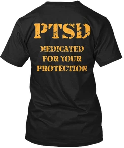 T-shirt maglietta portare consapevolezza al PTSD made in USA taglia dalla S alla 5XL - Foto 1 di 1