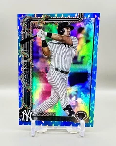 2025 Topps Holiday Baseball #H10 (Blue Metallic Lights) Jasson Dominguez - Bild 1 von 2