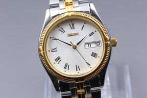 Orologio Uomo Vintage 1986 [N MINT] Seiko Spirit 7N43-6220 Oro Quarzo Romano GIAPPONE - Foto 1 di 10