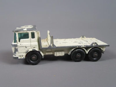 D763 Vintage 1968 Matchbox 58c UK DAF Träger Lastwagen Creme 1-75 Reguläre Räder - Bild 1 von 4