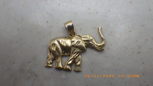 Ciondolo elefante in oro giallo 10 carati, 1,6 g (TDY028181) - Foto 1 di 3