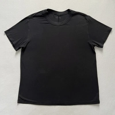 Camiseta Lululemon Negra All Yours Boyfriend Manga Corta Algodón Pima Top Grande 6 Foto 1 de 4