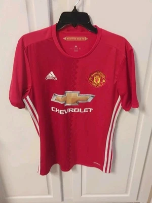 CAMISETA DE FÚTBOL LOCAL MANCHESTER UNITED 2016 2017 ADIDAS TALLA M Foto 1 de 4