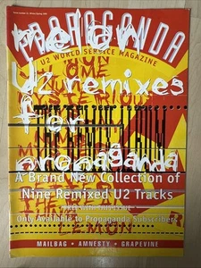 U2 Propaganda World Service Fan Club Magazine Issue 21 Winter/Spring 1995 - Picture 1 of 2