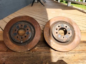 Set 2 Rear Left Right Disc Brake Rotor LR033302 Range Rover Sport L494 2017-20 - Picture 1 of 4