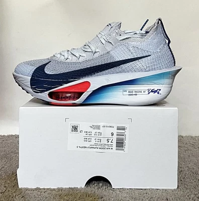 Size 7.5W- Nike Air Zoom Alphafly NEXT% 3 Football Grey Shoes FD8315-001 - Image 1 of 4