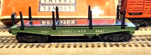 Lionel Green 3461 Betriebsholzwagen in gutem Zustand, ob. - Bild 1 von 6