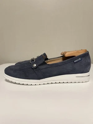 Mephisto Juliana Blue Suede Leather Women Loafers Shoes US 8.5 - Image 1 of 4