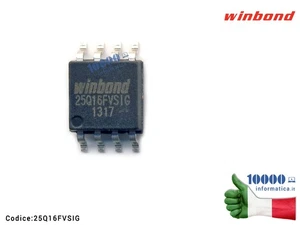 IC Chip Bios WINBOND W25Q16FVSSIGW 25 Q 16 BVSIG 25 Q 168 VSIG 25Q16BVS1G 25 Q 1 - Bild 1 von 1