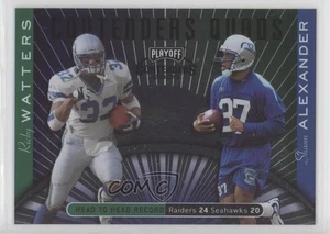 2000 Playoff Contenders Quads Ricky Watters Shaun Alexander Tim Brown Rookie RC - Picture 1 of 3