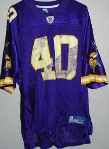 Vintage Reebok On Field Minnesota Vikings Jim Kleinsasser Jersey Purple NFL Larg - Picture 1 of 4