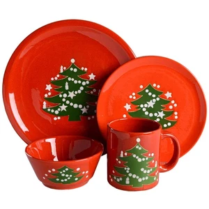 Waechtersbach Christmas Tree 4 Piece Place Setting 6603231 - Picture 1 of 1