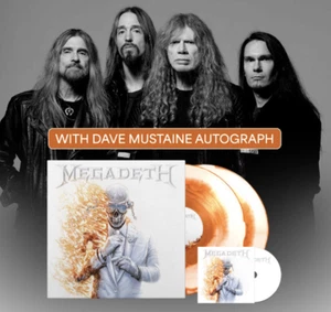 Dave Mustaine SIGNED LP Self-Titled BLAZE COLOR VINYL Record Megadeth ~ PRESALE - Picture 1 of 1