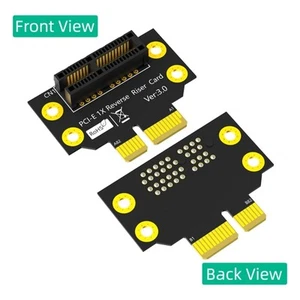 PCIE 1X 90 Degree Reverse PCIE 1X to 1X Converters Male to Female Adapter - Afbeelding 1 van 8