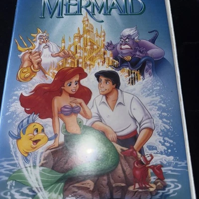 Disney The Little Mermaid VHS Rare Banned Cover Black Diamond Classics - Image 1 of 4