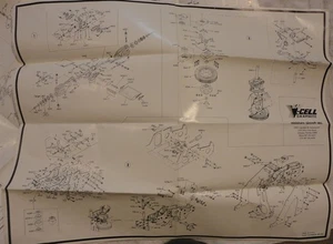 X-Cell Graphit Hubschrauber #104-1 Explosionszeichnung - Bild 1 von 2