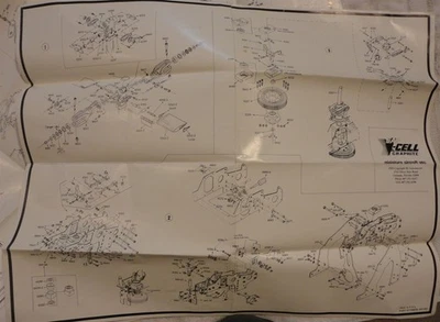 X-Cell Graphite Helicopter #104-1 Exploded View - Image 1 of 2