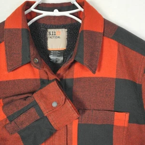 5.11 Chaqueta Táctica Roja Negra Búfalo Cuadros Sherpa Forrada Hombres Mediana - Imagen 1 de 9