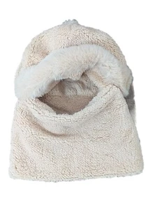 Scaldacollo Balaclava Cappello Donna Montagna Invernale Poliestere Teddy Beige - Foto 1 di 3