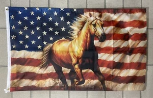 Bandera American Horse Racing ENVÍO GRATUITO EE. UU. Kentucky Derby Jockey Hombre Cueva Cerveza 3x5’ - Imagen 1 de 1