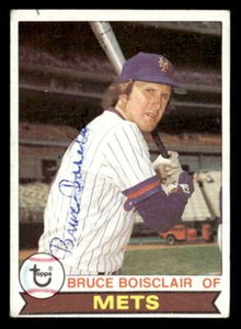 1979 Topps Bruce Boisclair New York Mets 148 Signed/Auto JX6182