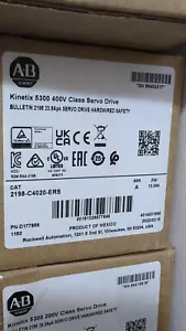 Allen-Bradley 2198-C4020-ERS Kinetic 5300 Classe 400V Servoazionamento Originale - Foto 1 di 3