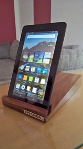 Tablet Halter Holz, Tablet Ständer, I Pad Halter, I Pad Ständeraus Nuss 7 Zoll - Bild 1 von 2