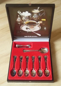 Set da caffè 8 pezzi - Robbe & Berking - mod. Vecchia Copenaghen - argento 150 - Foto 1 di 2