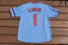 New!! Ozzie Smith St Louis Cardinals Blue Pull-Over Baseball Jersey Adult Large