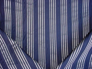 1-1/2Y Ralph Lauren LFY64110F Palatine Silk Stripe Midnight Upholstery Fabric - Picture 1 of 4