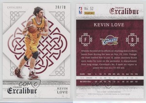 2015-16 Panini Excalibur Silver /70 Kevin Love #52