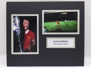RARE Alan Kennedy Liverpool Signed Photo Display + COA AUTOGRAPH 1981 FINAL - Picture 1 of 3