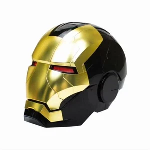 AUTOKING Iron Man 1:1 Cosplay MK5 Helmet Wearable Voice Control Black Gift Mask - Picture 1 of 11