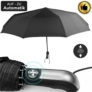 Regenschirm Automatik Schirm Sturmfest Taschenschirm Reise-Outdoor-Regenschirm - Bild 1 von 14