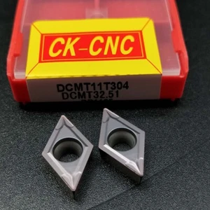 10 Stck. DCMT11T304 DCMT32.51 CNC Drehmaschine Drehwerkzeug Index Hartmetalleinsatz für Stahl - Bild 1 von 6