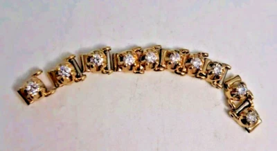 Original Kaspar & Esh Añadir un Eslabón Pulsera Eslabones Oro 14ky #864/01 Foto 1 de 4