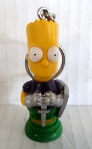 "Pieza de ajedrez caballero de 2,5"" personaje de Bart Simpson de Los Simpson 1992 llavero de juguete" - Imagen 1 de 4