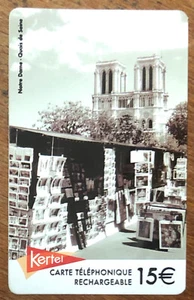 KERTEL PARIS QUAI DE SEINE BOUQUINISTES PREPAID PREPAID TELEKARTE PHONE CARD - Bild 1 von 2